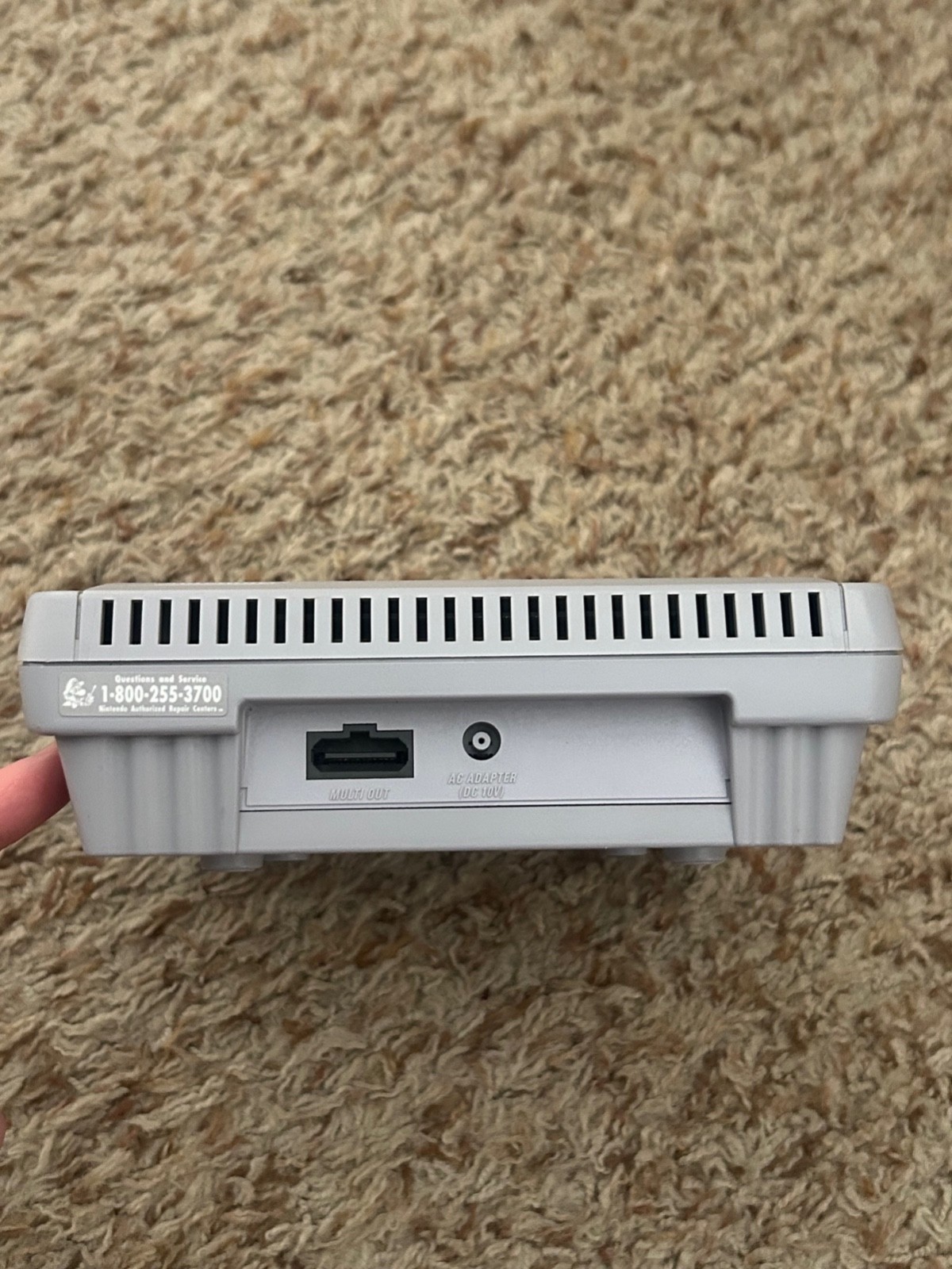 Super Nintendo SNES JR Console SNS-101 w/ Cords, Controller and Three Games!