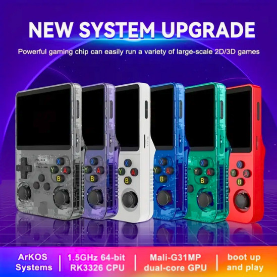 Retro R36S Portable Video Game Console, 64G games, Linux System, 3.5-inch Screen