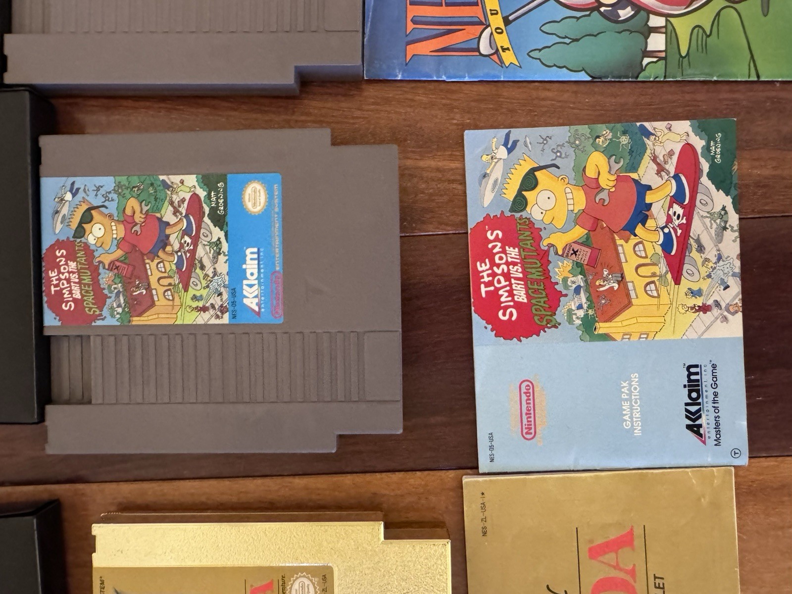 1988 Nintendo NES Console With 5 Games