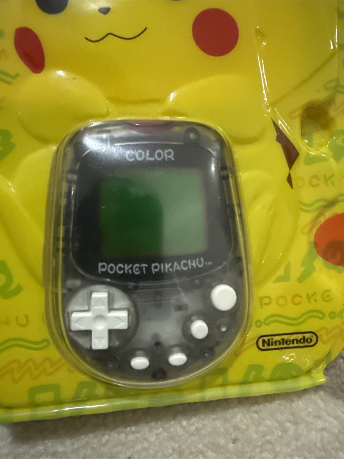 1999 Nintendo Pokemon Pocket Pikachu Color MPG-002 Pedometer Unopened