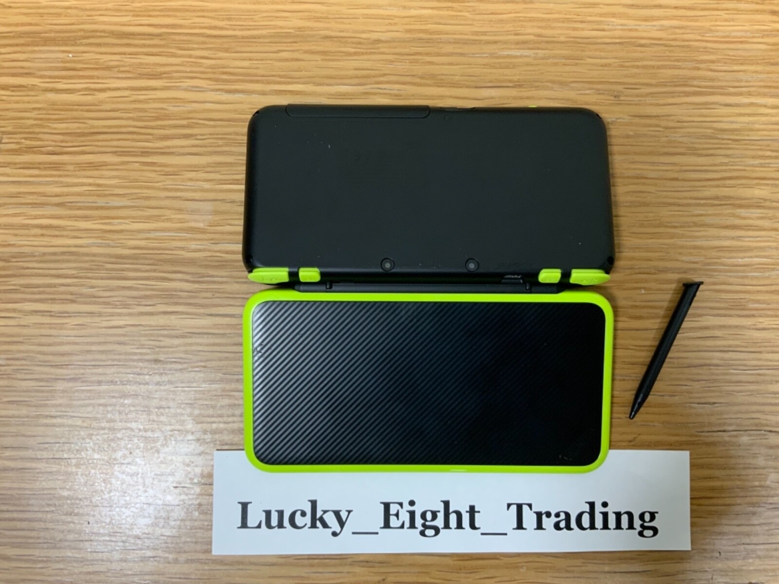 New Nintendo 2DS XL LL Black Lime Console Stylus Japanese ver [H]