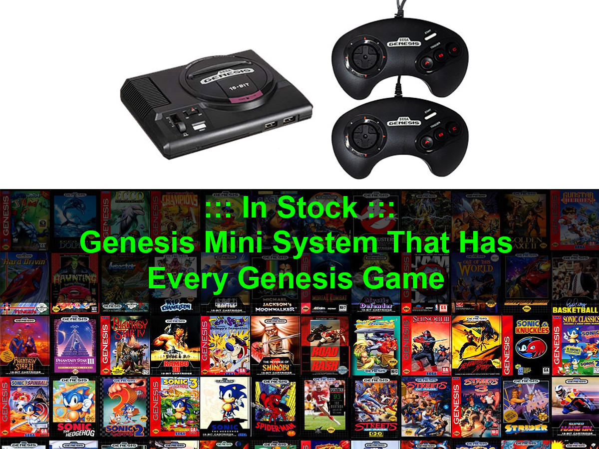 Sega Genesis Mini Loaded With EVERY Genesis Game – (790+ Games!) – Authentic