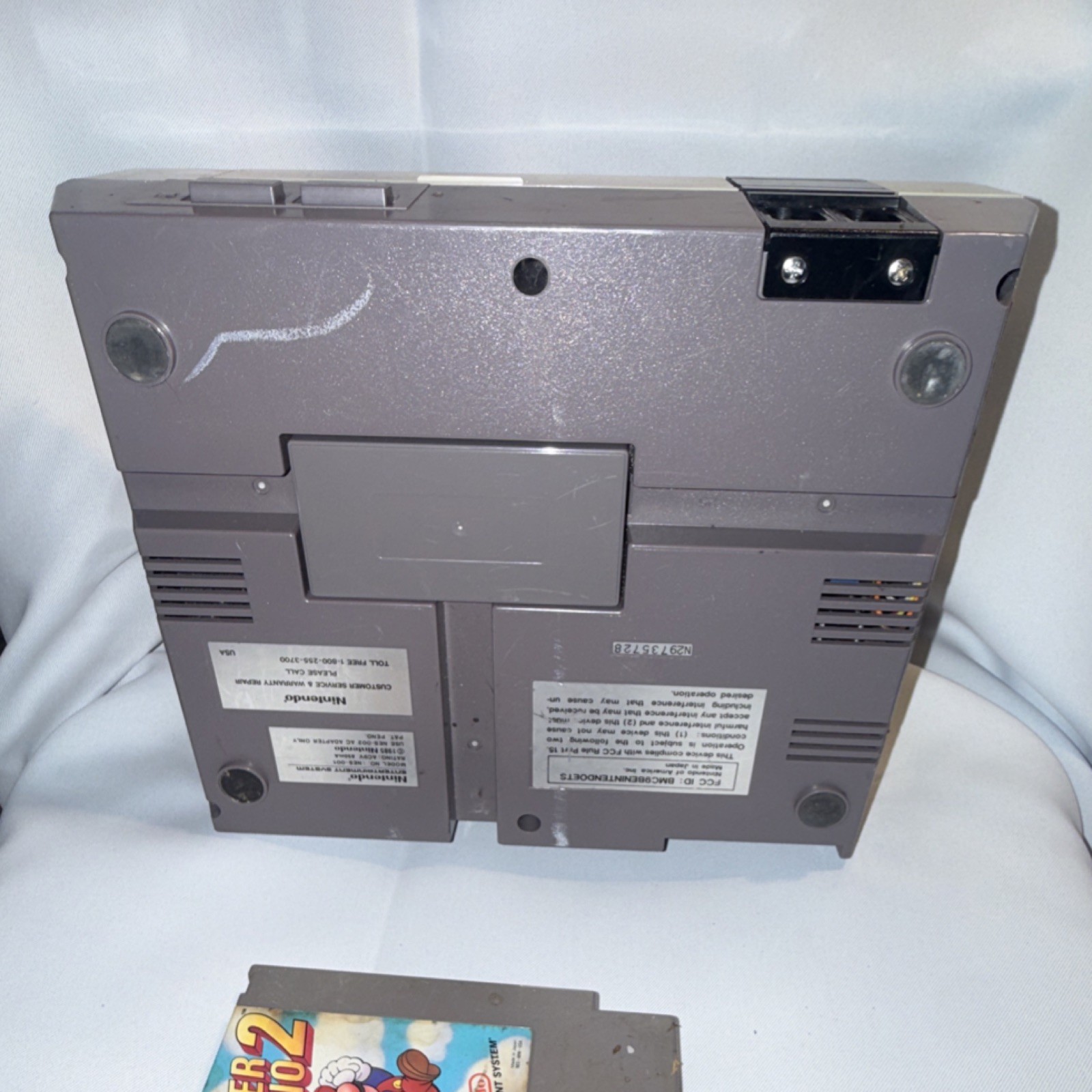 Nintendo Entertainment System NES-001 Console Gray/Beige RF Composite RCA