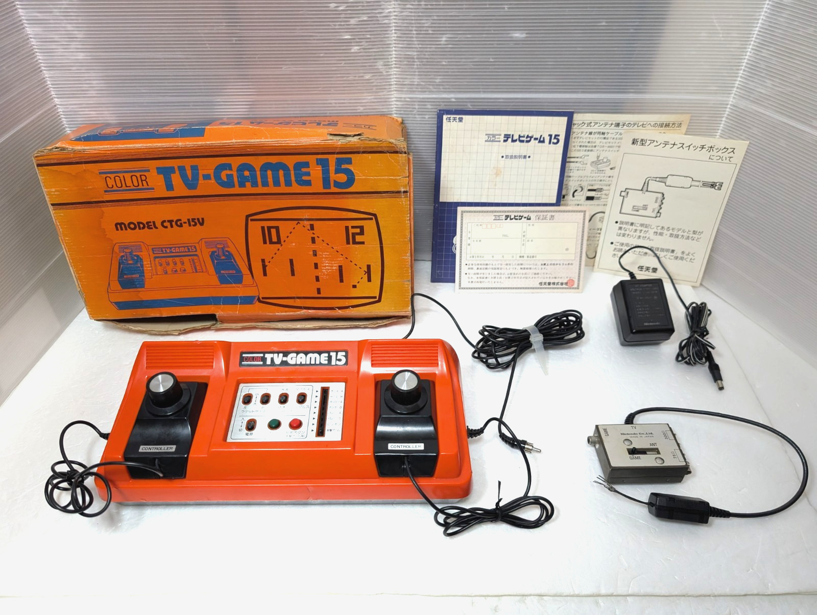 Nintendo Color TV game TV-GAME15 CTG-15V console Japan Box Manual