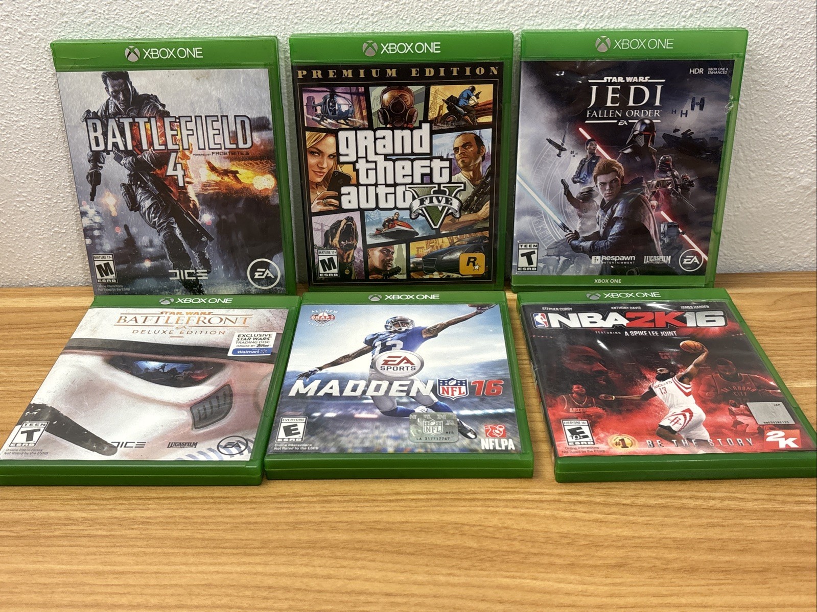 Xbox One S 1TB Console 1681 Bundle Blue Controller 1708 PowerA Battery Games CIB