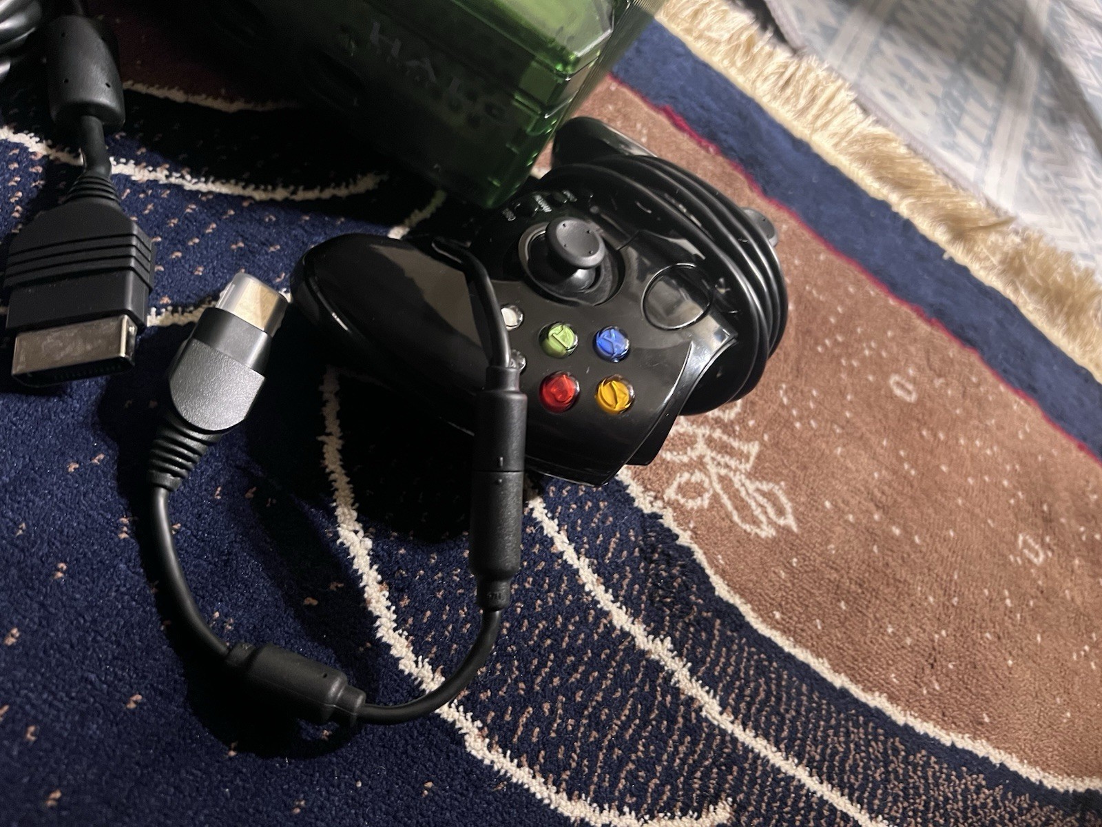 Microsoft Xbox Console Halo Special Edition Green Controllers Cables, TESTED !!!