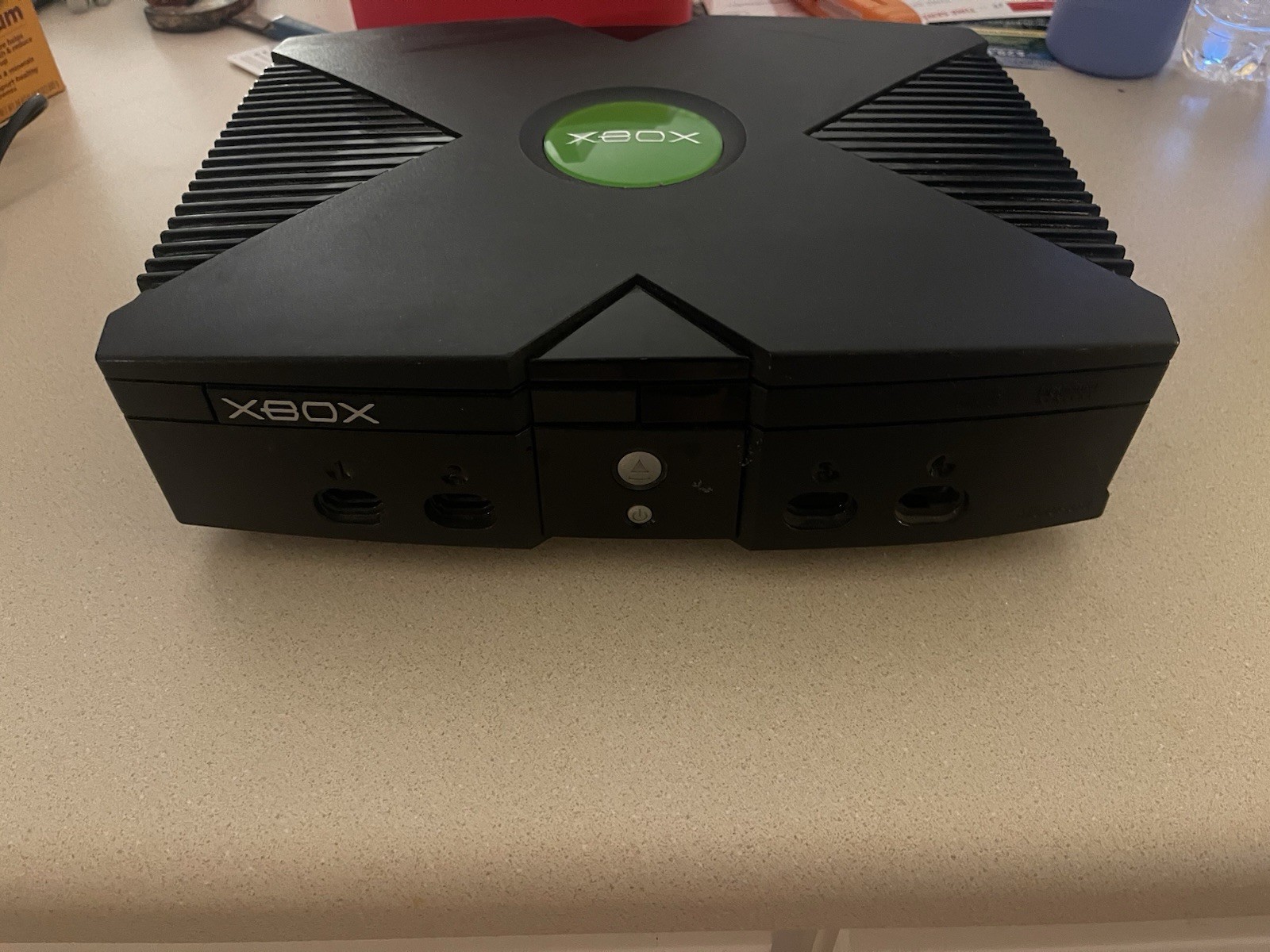 Microsoft Xbox Original Console Black w/ Power Cord, 3 Controllers,