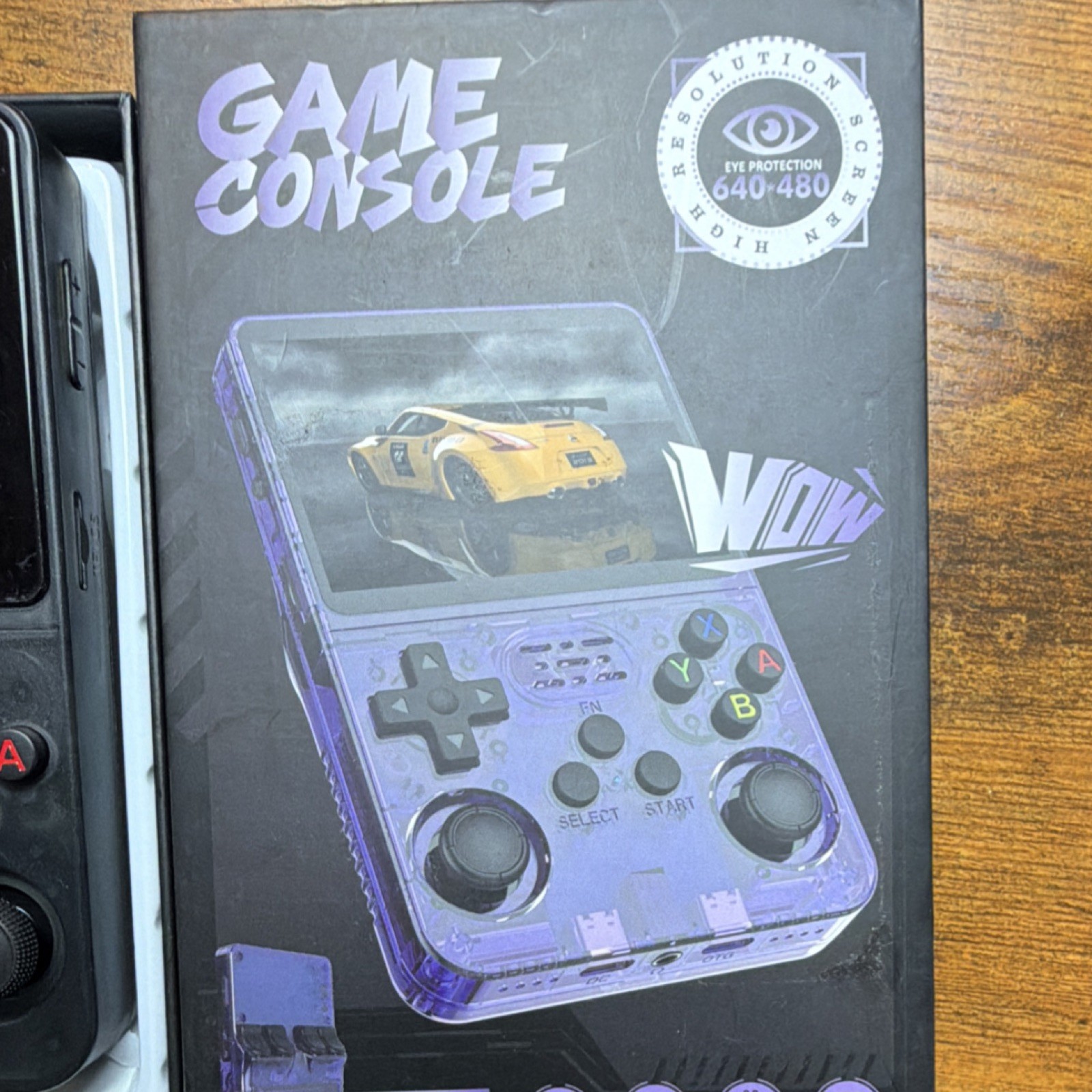 R36S Handheld Game Console Black 640×480 TF Card Gamepad