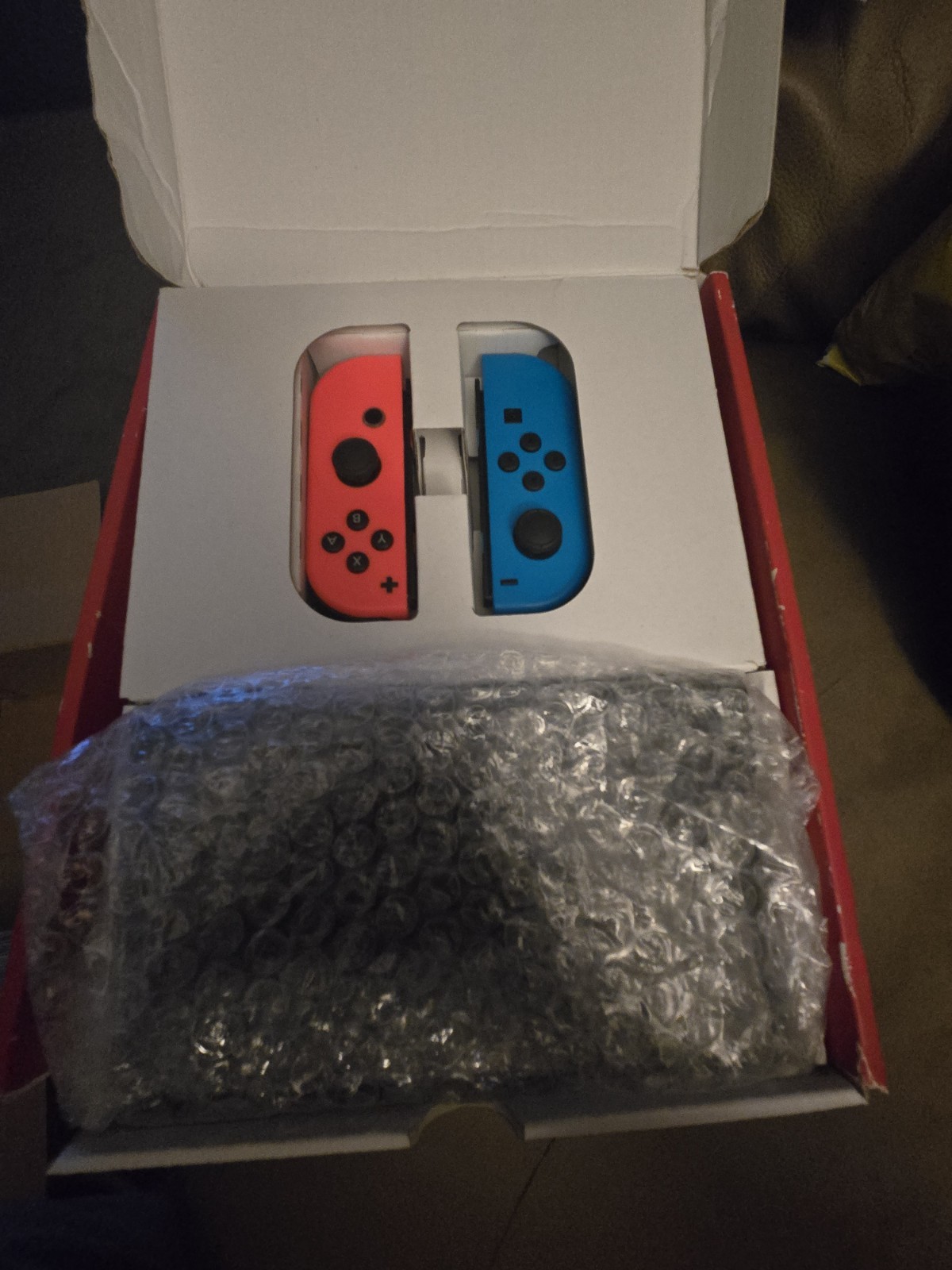 Nintendo Switch OLED Model HEG-001 Handheld. – 64GB – Black/Neon Red/Neon Blue