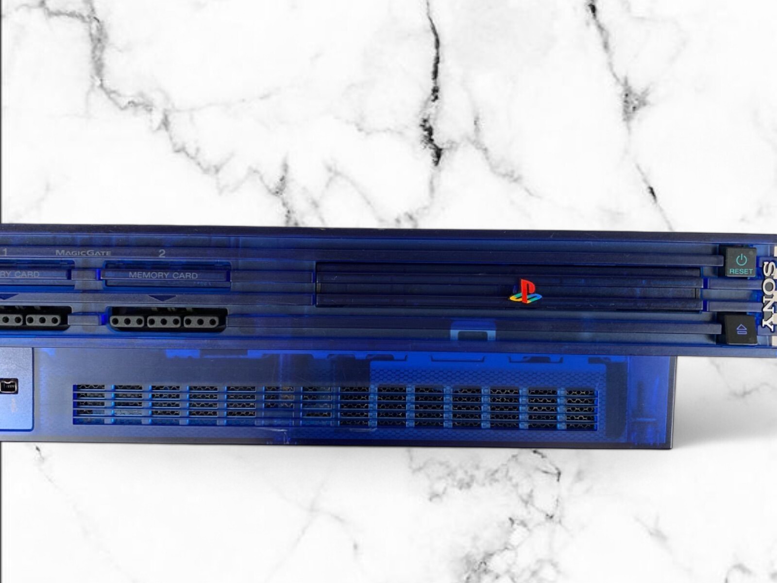 Sony PS2 SCPH-37000 PlayStation 2 Ocean Blue Body Tested Exc++ condition