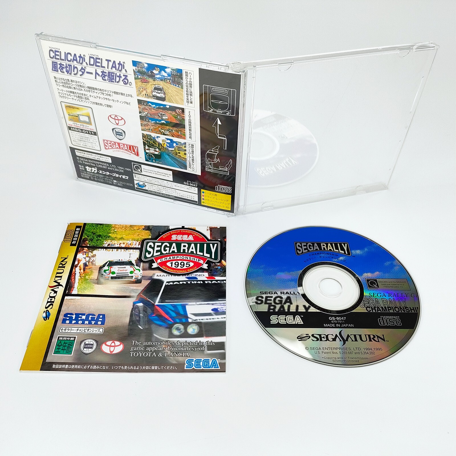 Sega Saturn Console HST-3220 4 Games Virtual-On Dead or Alive Sega Rally Japan