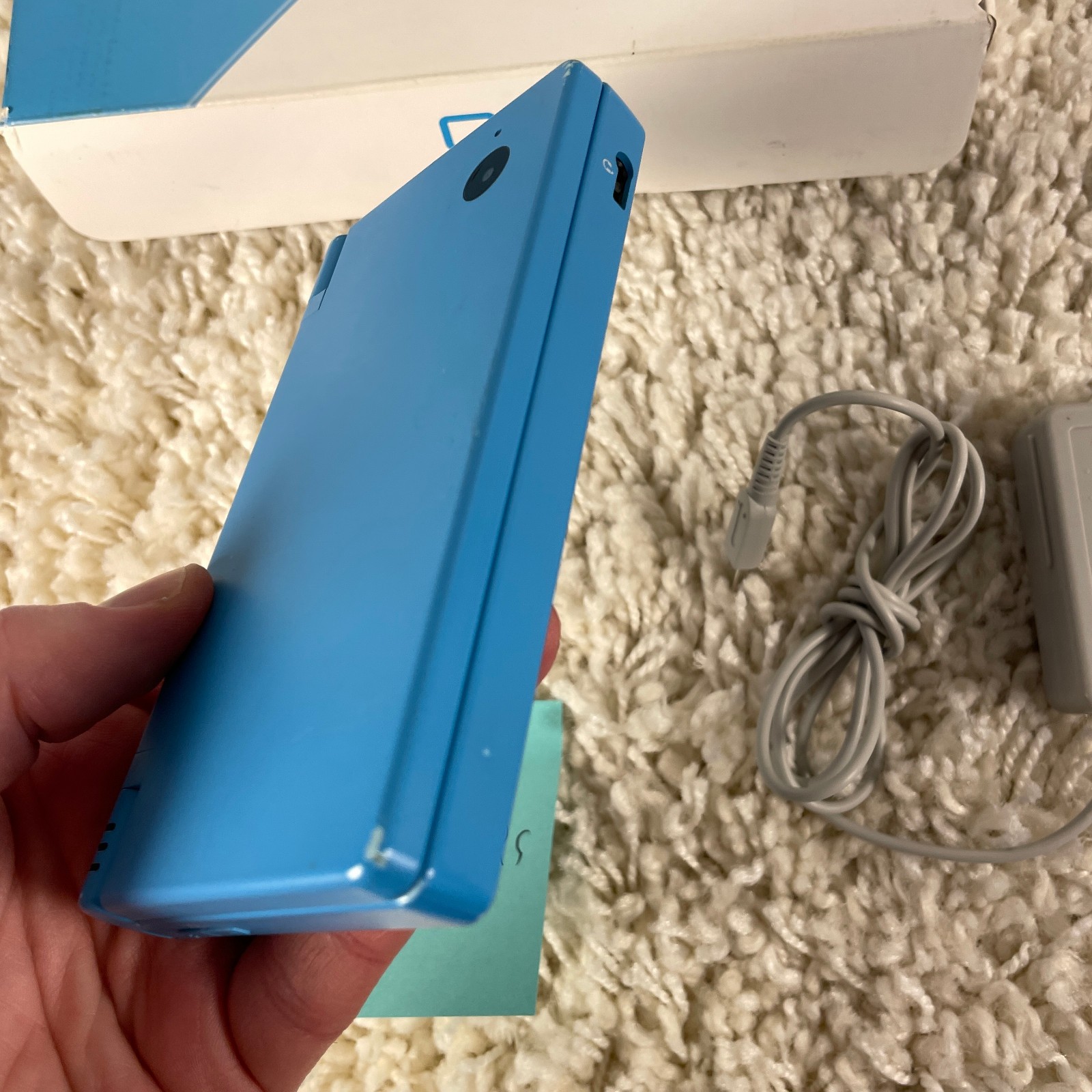 Nintendo DSi Teal Blue Handheld Console System TWL-001 Complete in Box Read