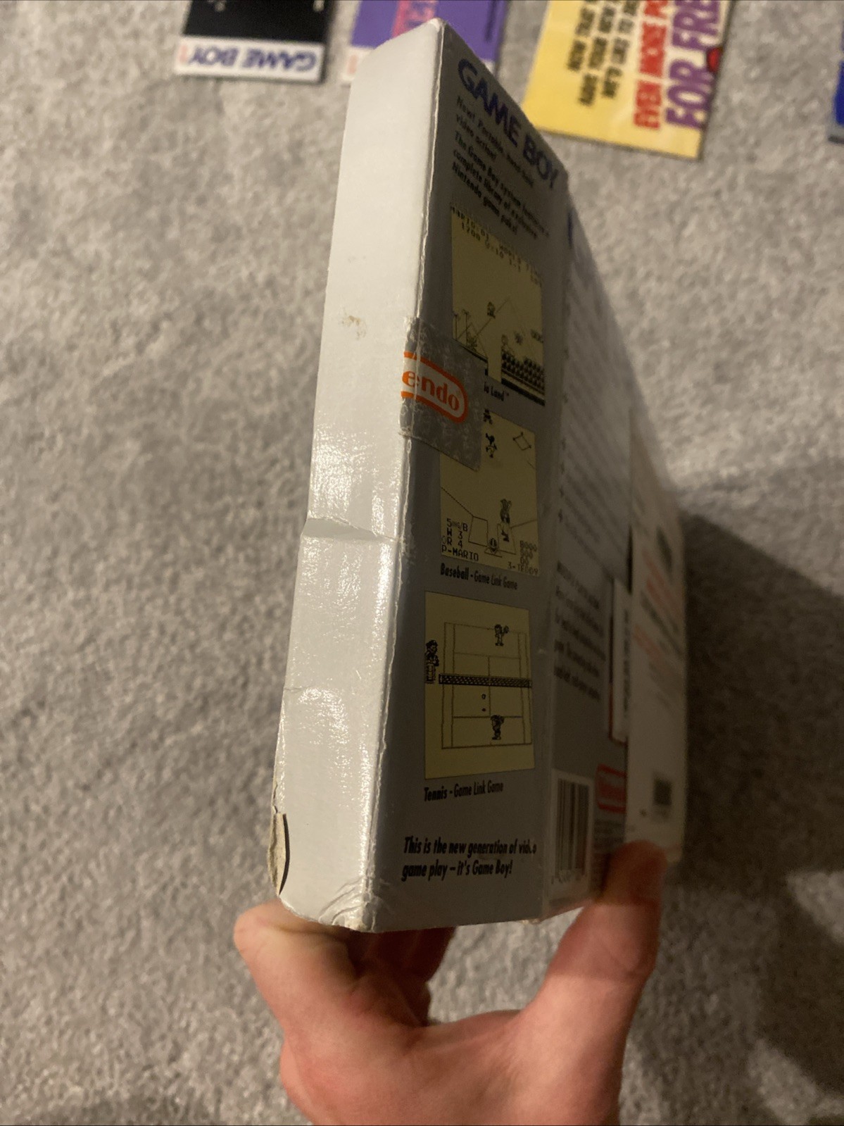 Nintendo Game Boy Launch Edition Handheld System – Gray – Tested, CIB