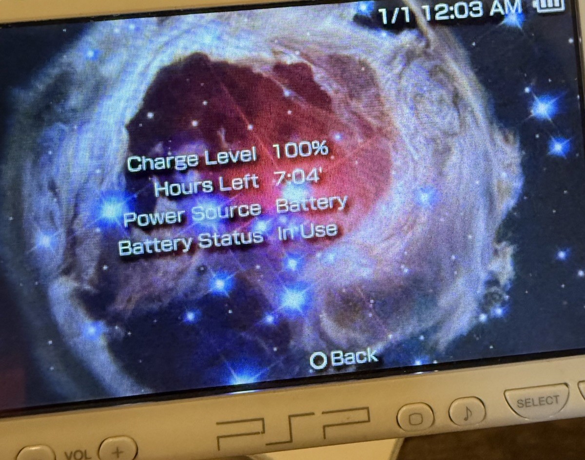 Sony PSP 2001 star Wars Edition White Console USED/TESTED/ READ DESCRIPT..