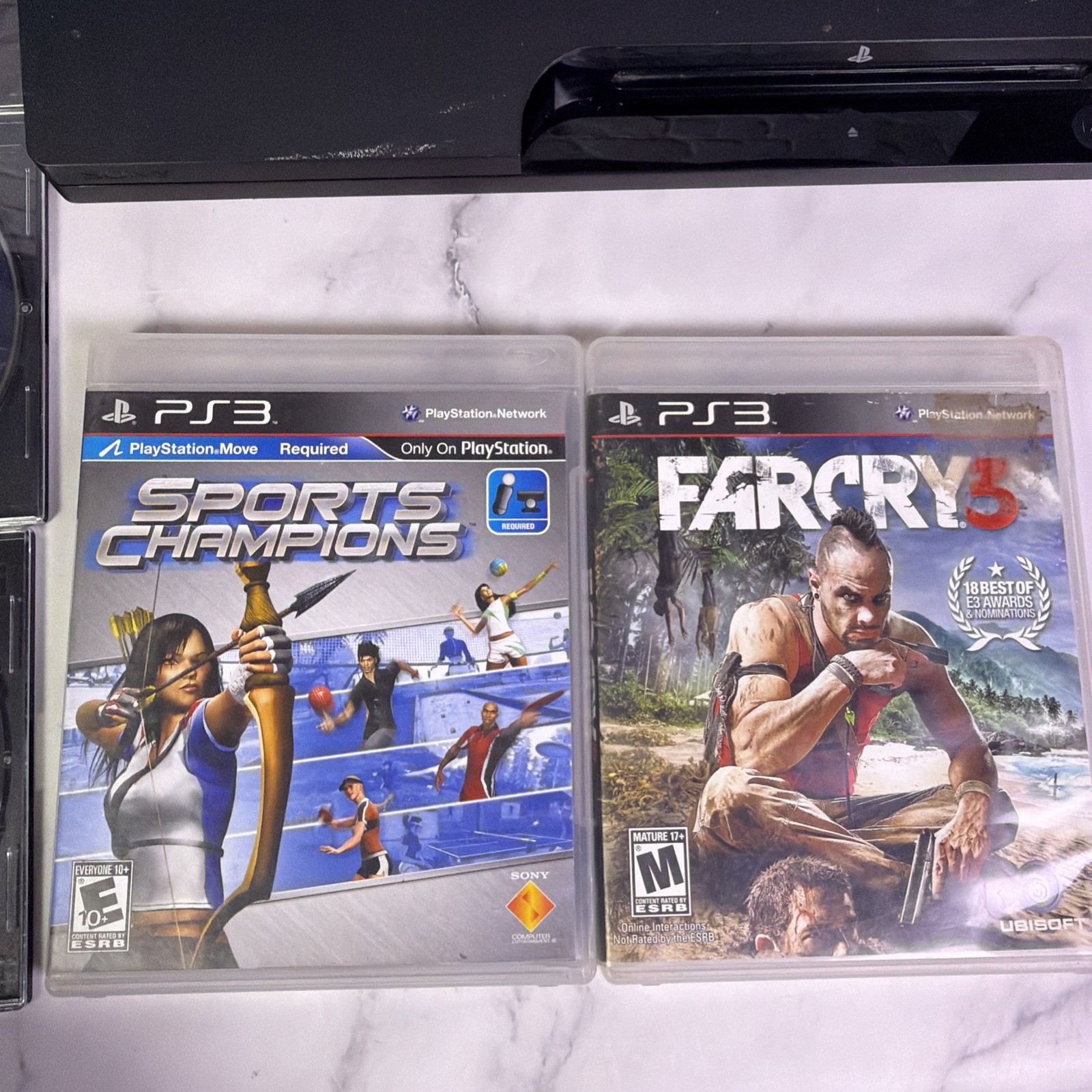 Sony PlayStation 3 Slim 160GB CECH-3001B, PS4 Controller & 8 Games – Tested ✅