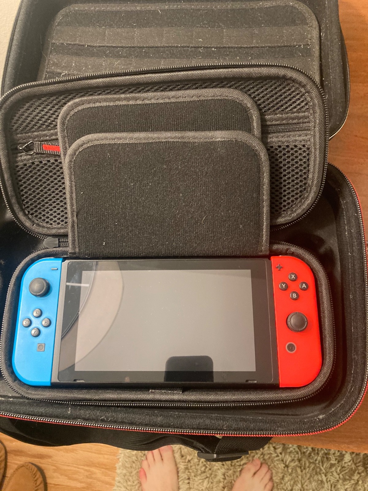 Nintendo Switch 32GB Gray Console with Neon Red and Neon Blue Joy-Con