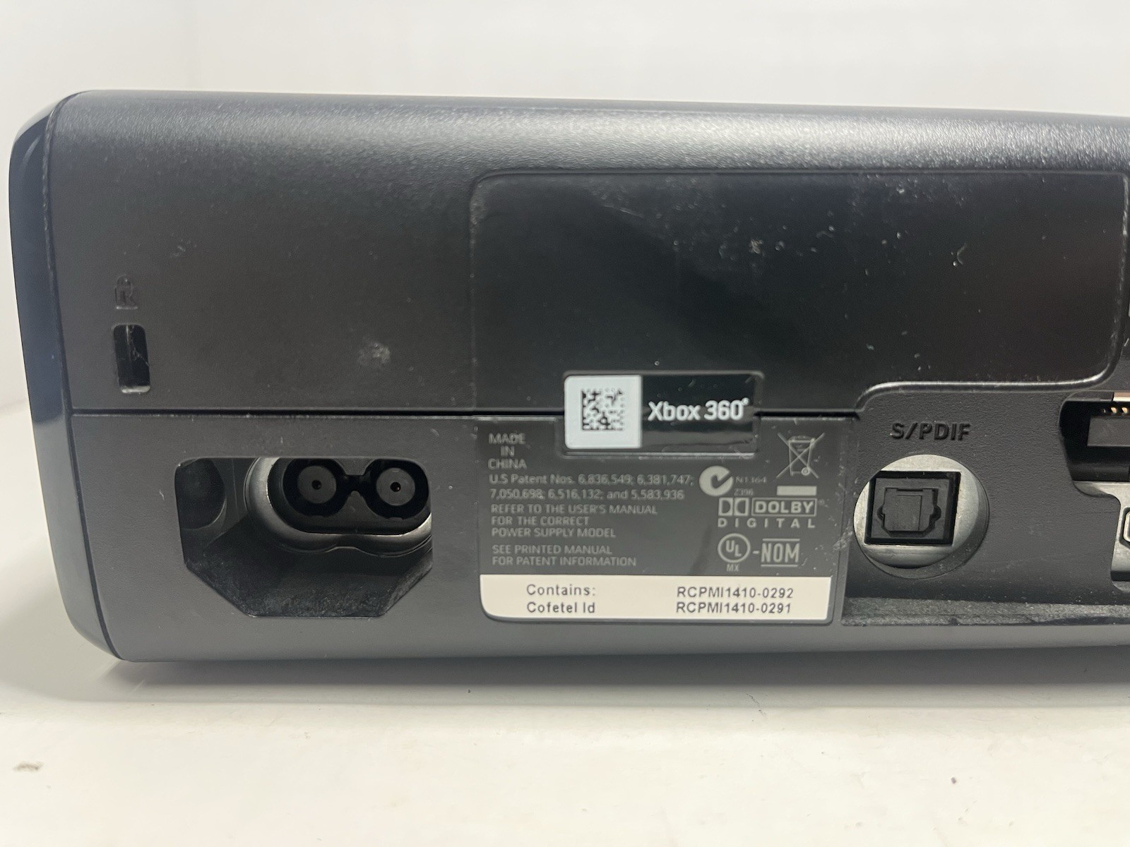 Microsoft Xbox 360 S Slim Black Console Model 1439 220GB + Power Supply – Tested