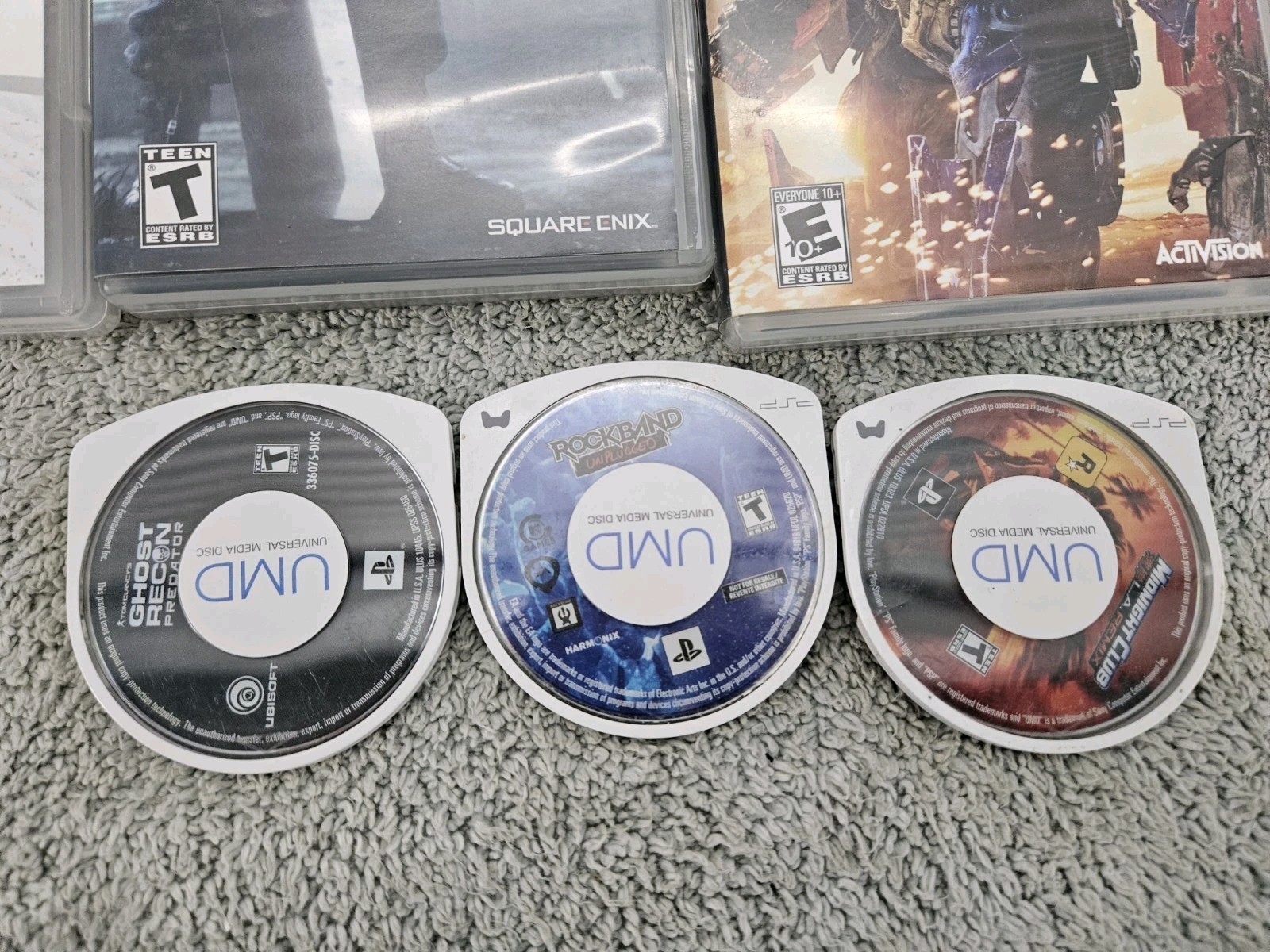 Sony PSP 3001 Portable Handheld Console System Bundle With 9 Games