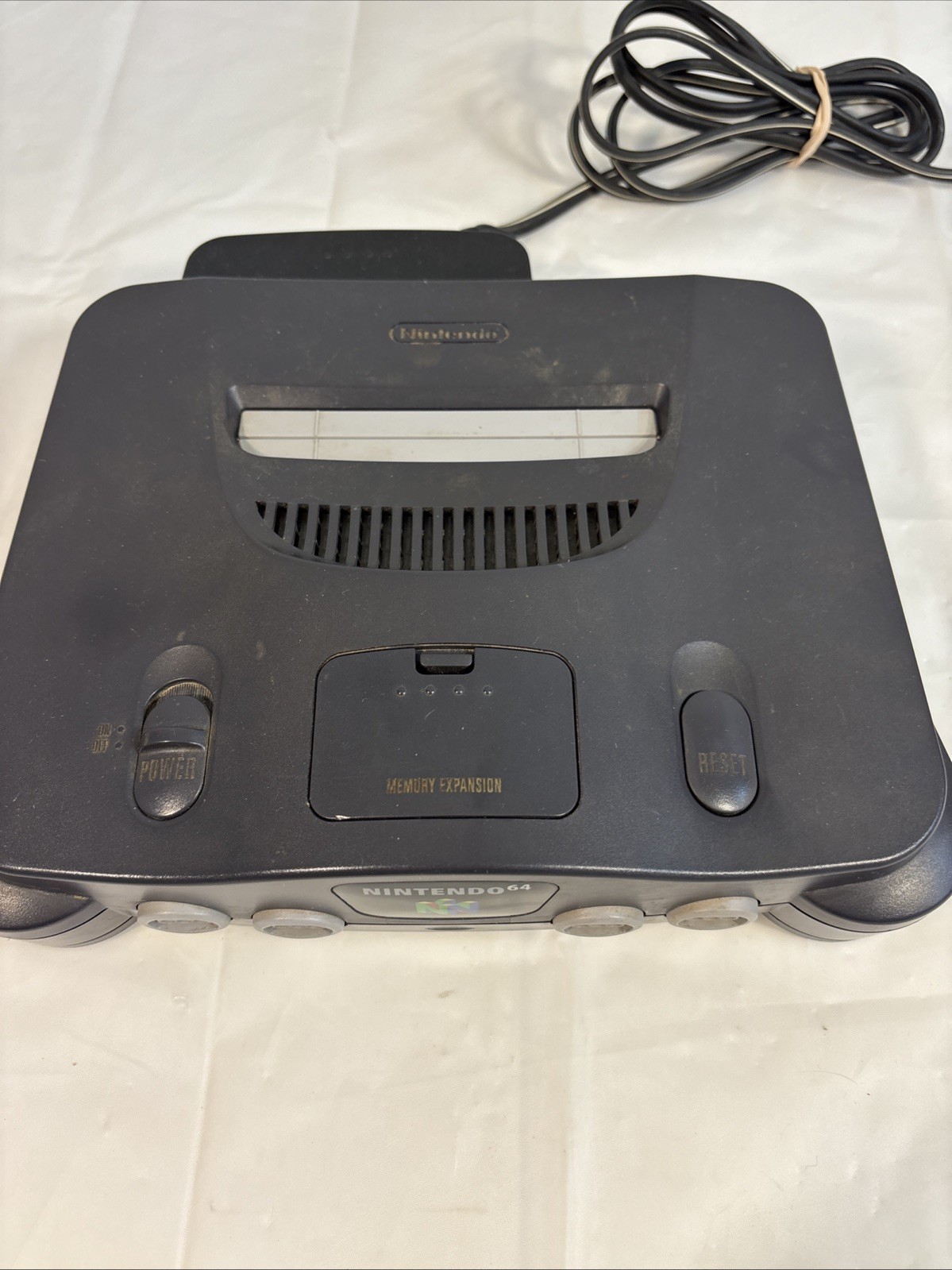Nintendo 64 N64 Console w/ Memory Expansion 2 Controllers Games & Cords Untested