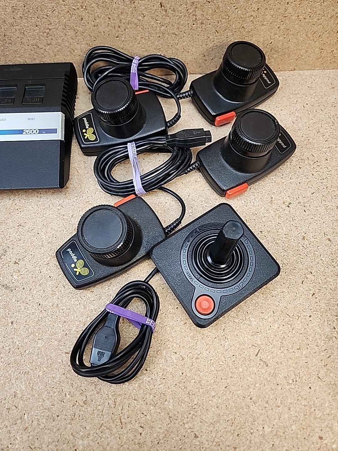 Huge Atari 2600 Junior Jr Console System Bundle w/Controllers & 32 Games TESTED