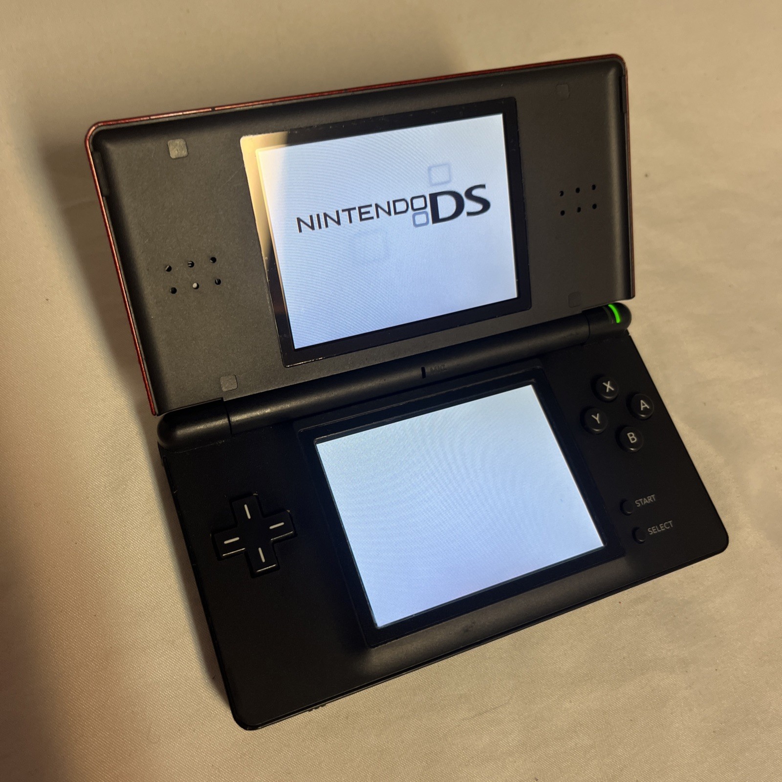 Nintendo DS Lite Handheld Console Red/Black Tested *Needs Stylus*