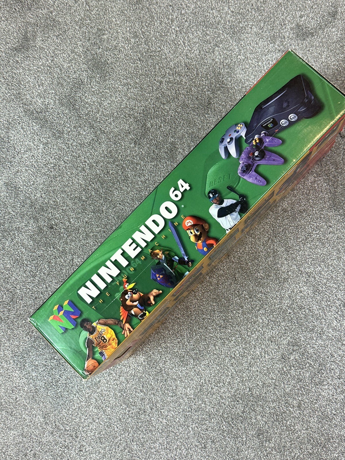 HDMI CONVERTED NINTENDO 64 VIDEO GAME CONSOLE ATOMIC PURPLE COLOR IN BOX