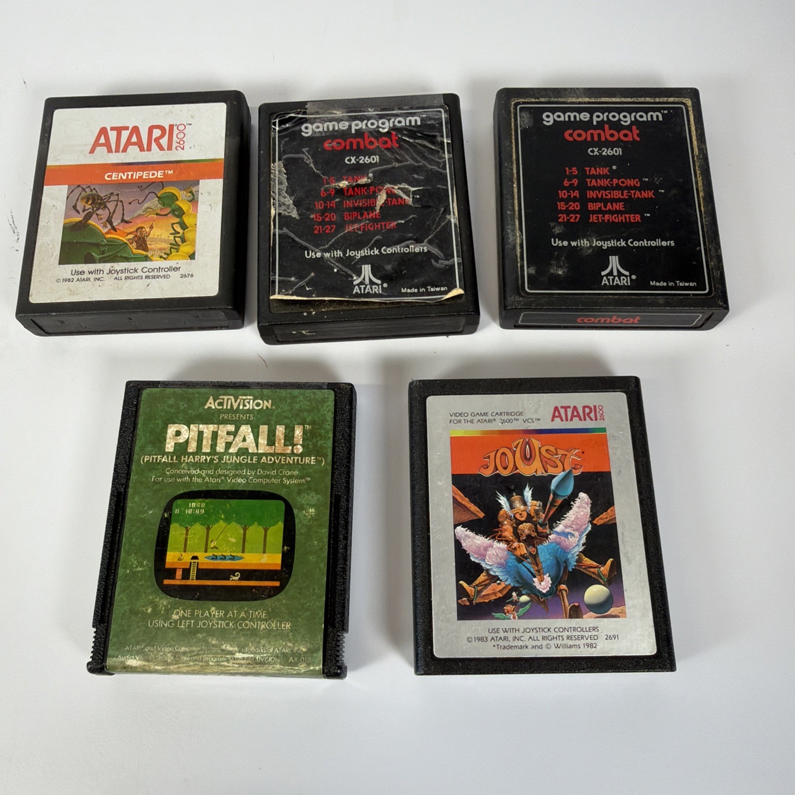 Atari 2600 Junior Jr Video Game Console Bundle Joystick Gemstik & Games