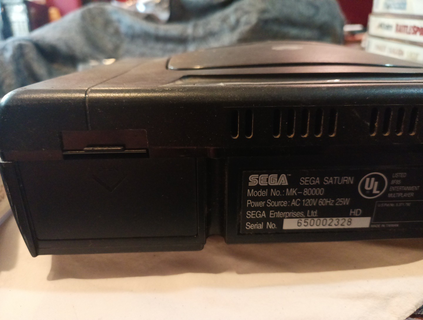 Sega Saturn Black Console and Controller Untested PLEASE READ DESCRIPTION**