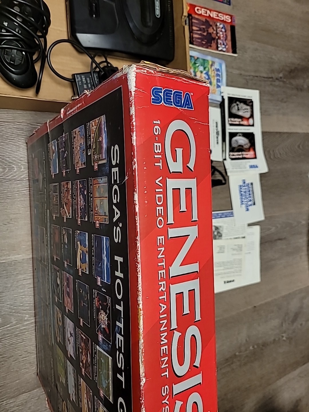Sega Genesis II Console Boxed Three Controllers Tested Original Box See Pic