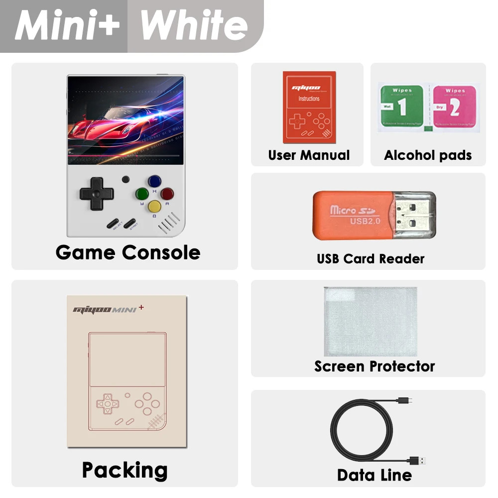 Portable Retro Handheld Game Console V2 Mini+ IPS Screen Linux Children Gift