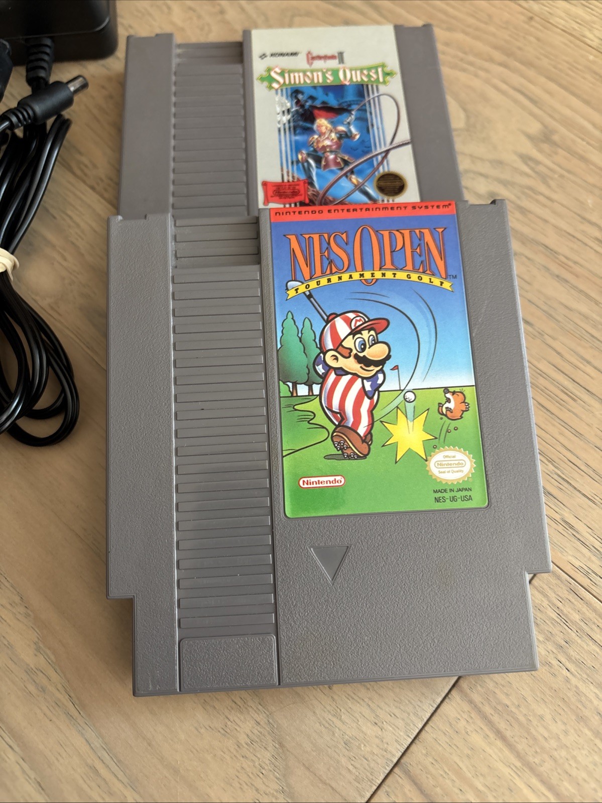 NINTENDO NES Original Console w/ 2 Games, 1 OEM Controller, Cords, WORKS