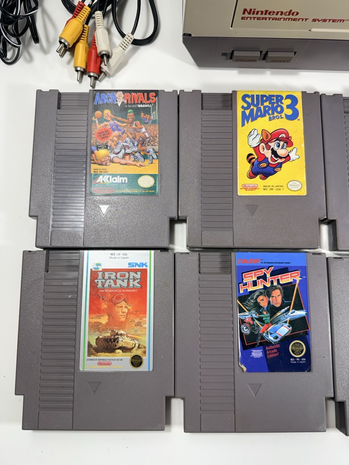Nintendo NES Console System Bundle NEW 72 PIN Super Mario 8 Fun Games RESTORED!