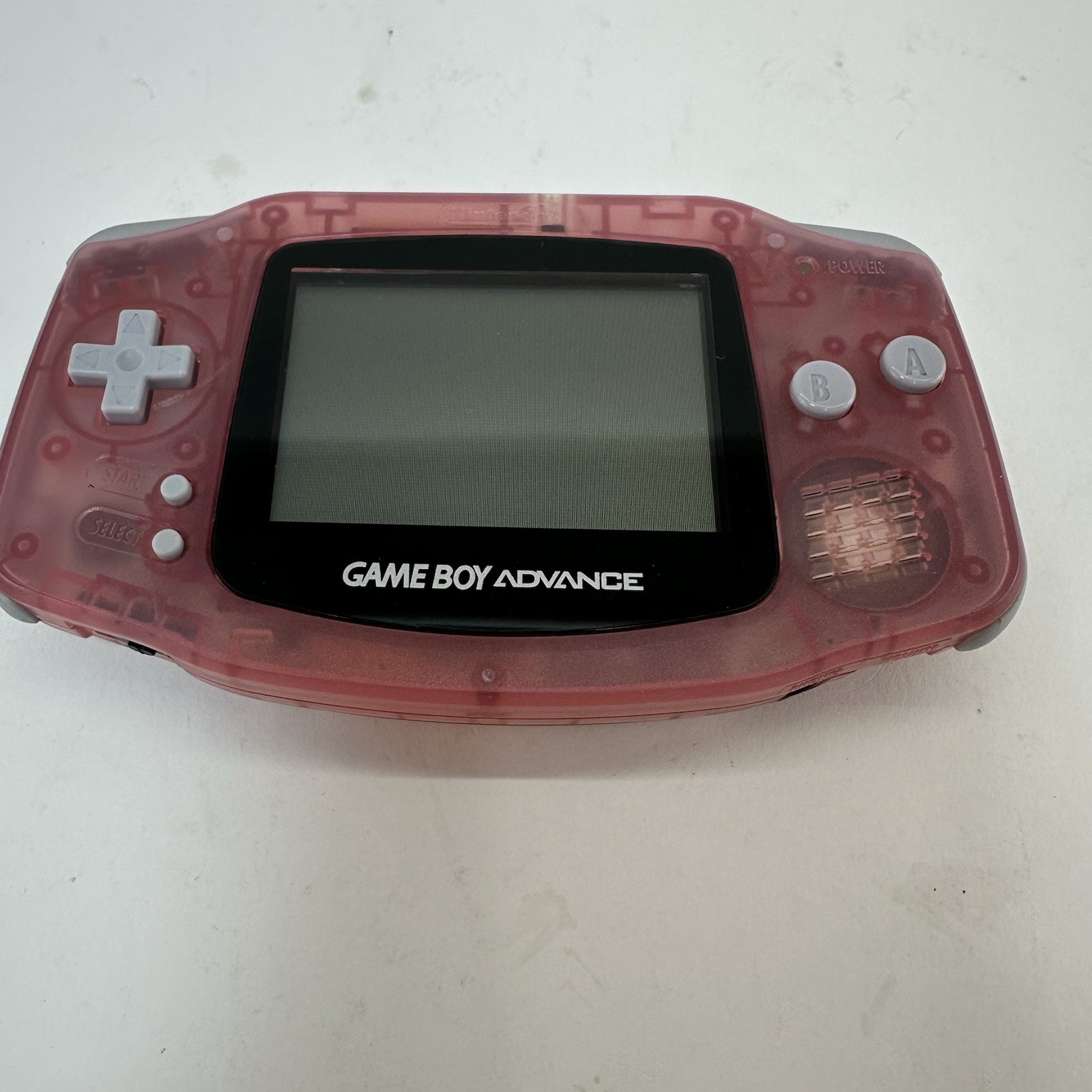 Nintendo Game Boy Advance AGB-001 Transparent Pink Console Bundle Tested Works