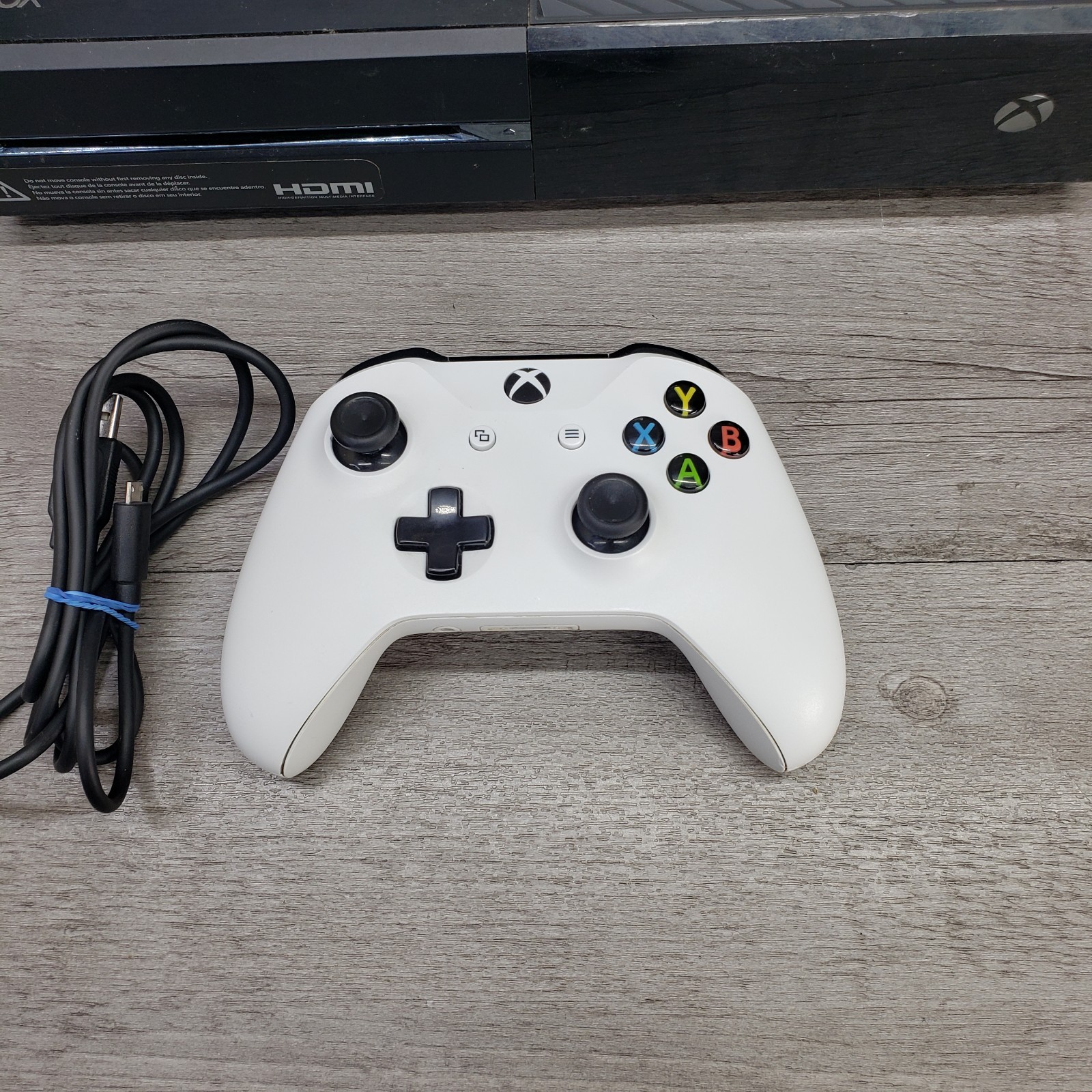 Microsoft XBOX One 365GB Controller Game Power Supply HDMI TESTED Factory Reset