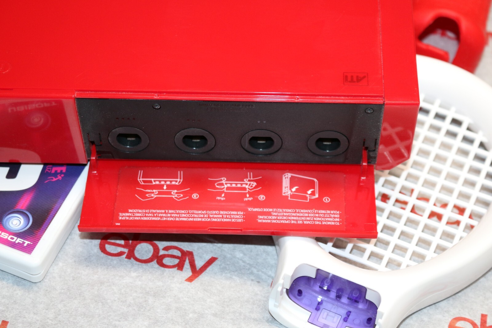 Limited edition NINTENDO WII red color w/ a lot of accessories and game NICE