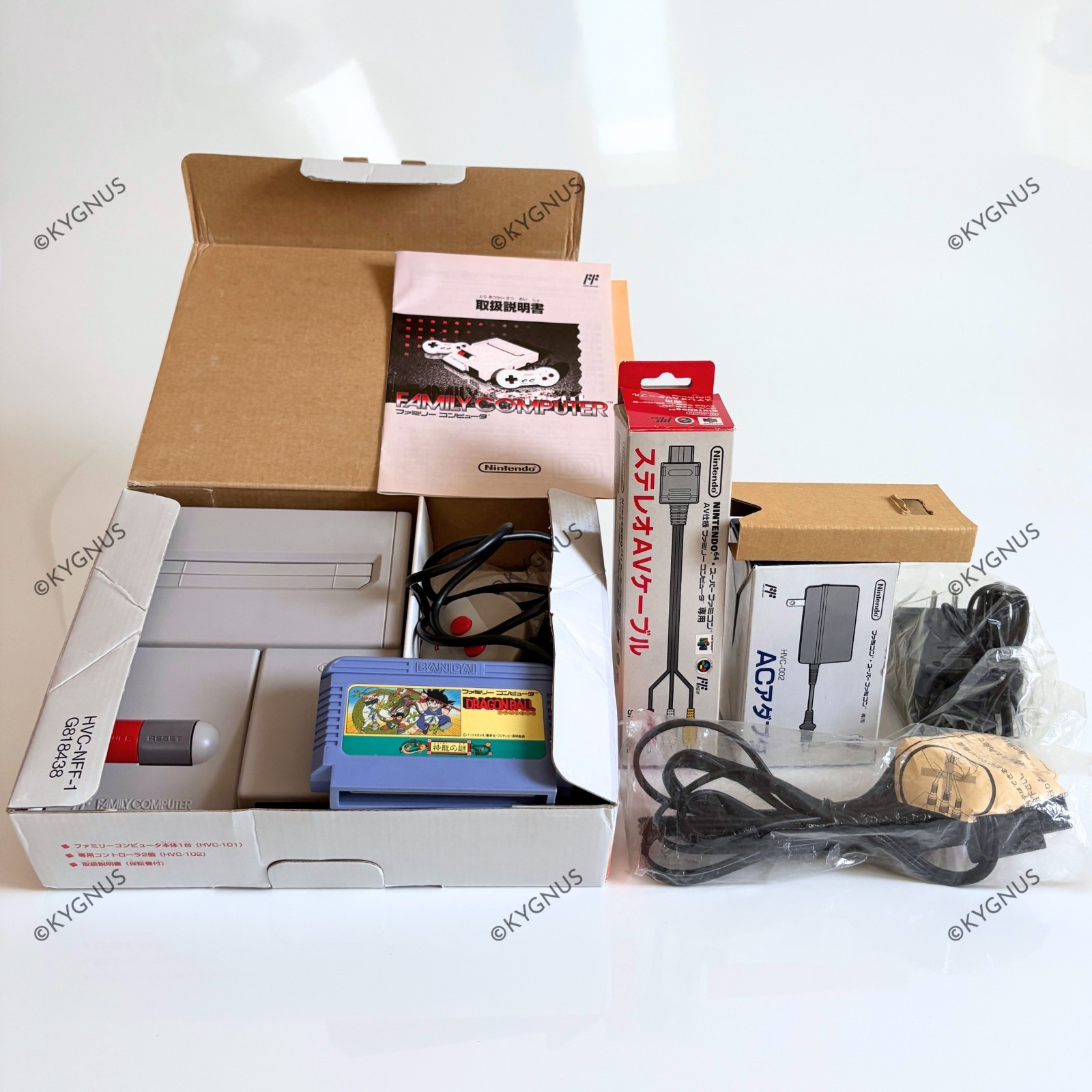 Nintendo AV NEW Famicom Console HVC-101 Boxed Serial Match NTSC-J DRAGONBALL
