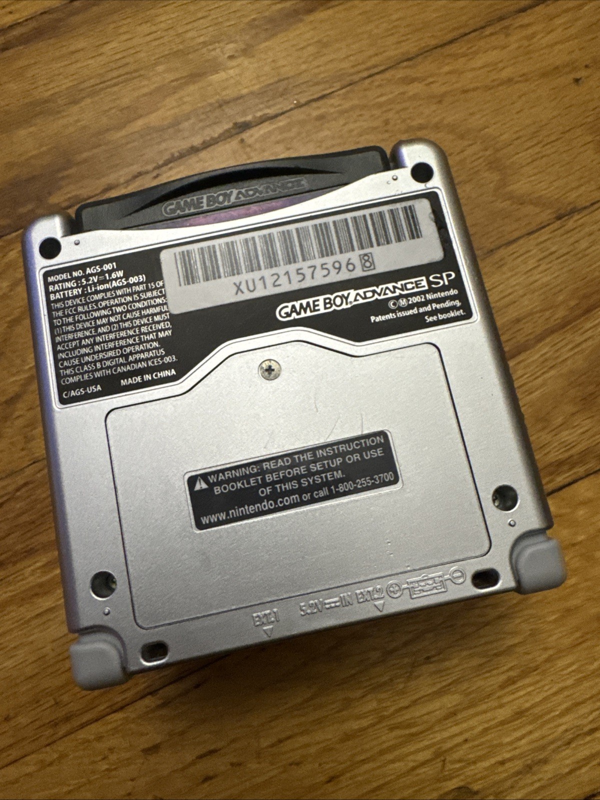 Nintendo Gameboy Advance Sp Bundle Charger Game