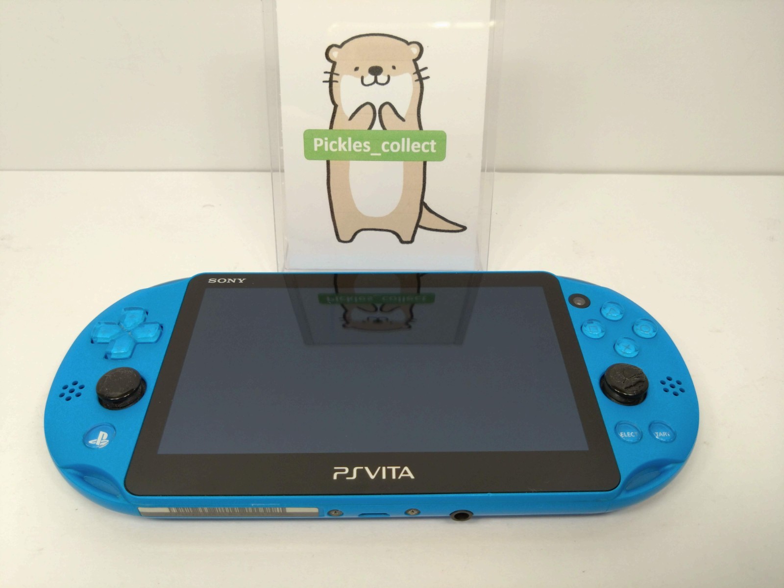 Sony PS Vita Aqua Blue PCH-2000 ZA23 Console only Wi-Fi PSV Slim Tested 0528K