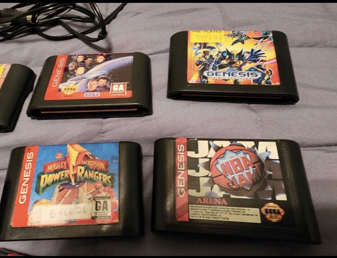 CLEAN! Sega Genesis Nomad With Battery Pack, 12 Games, Accessories, +!