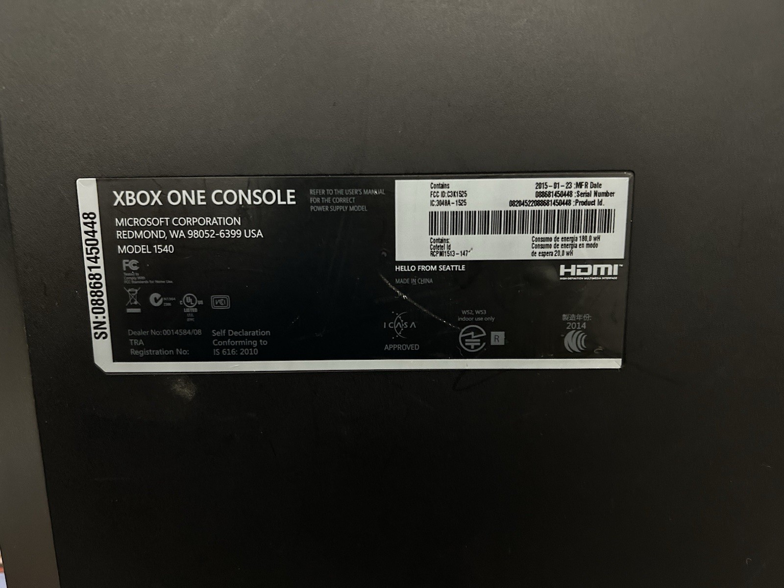 Microsoft Xbox One 500GB Console – Black