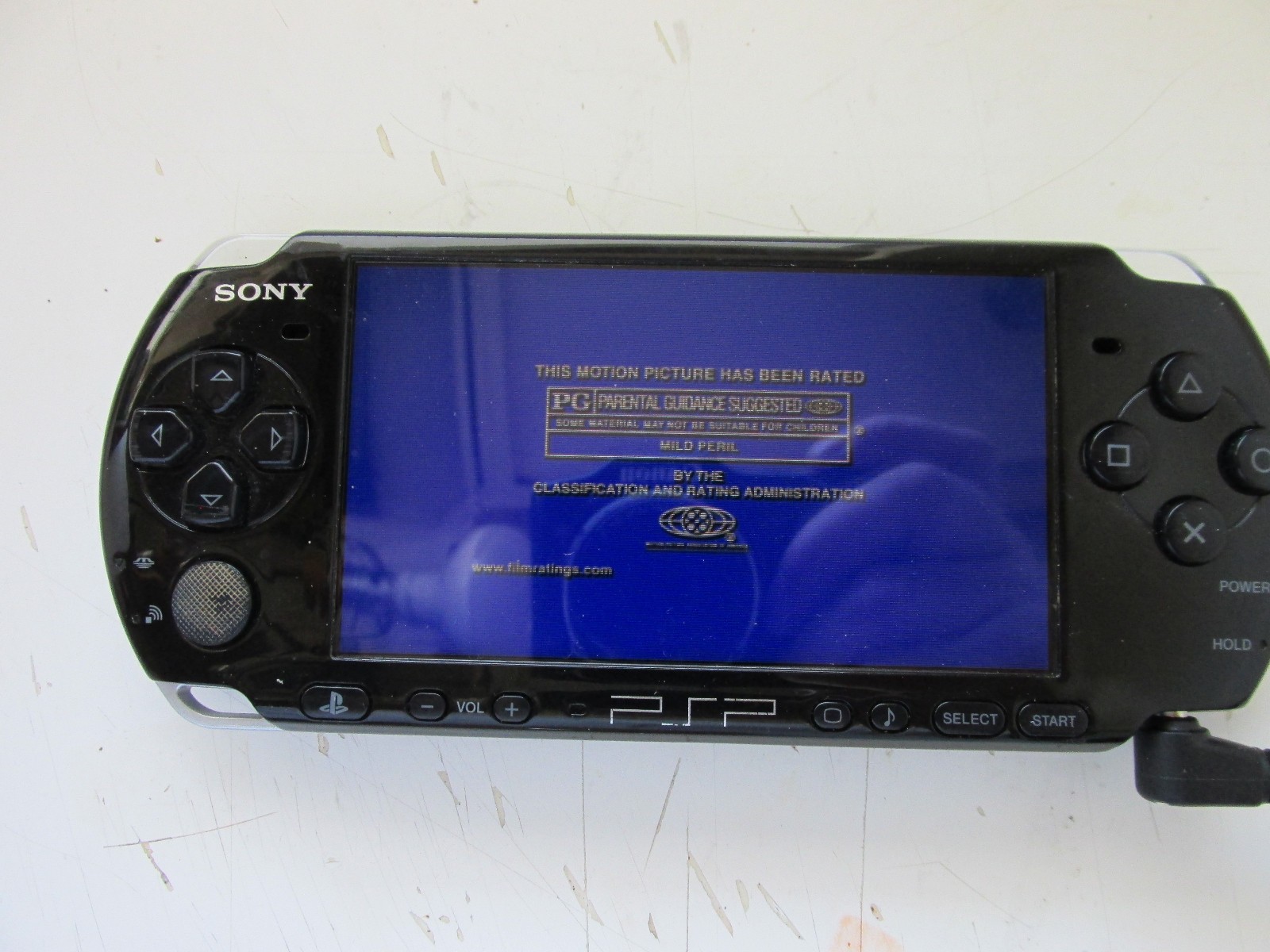 Sony PSP-3001 Handheld Console W/ Charger & 1 Disc Tested Working.