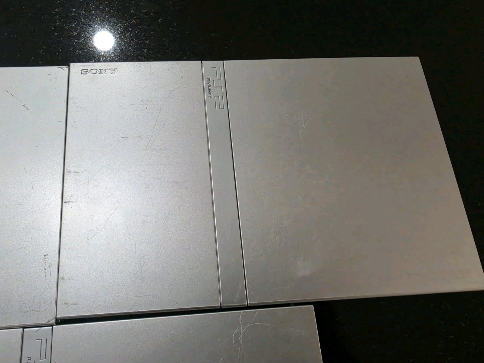 Sony PlayStation 2 PS2 Slim Silver Console Complete. Tested Working