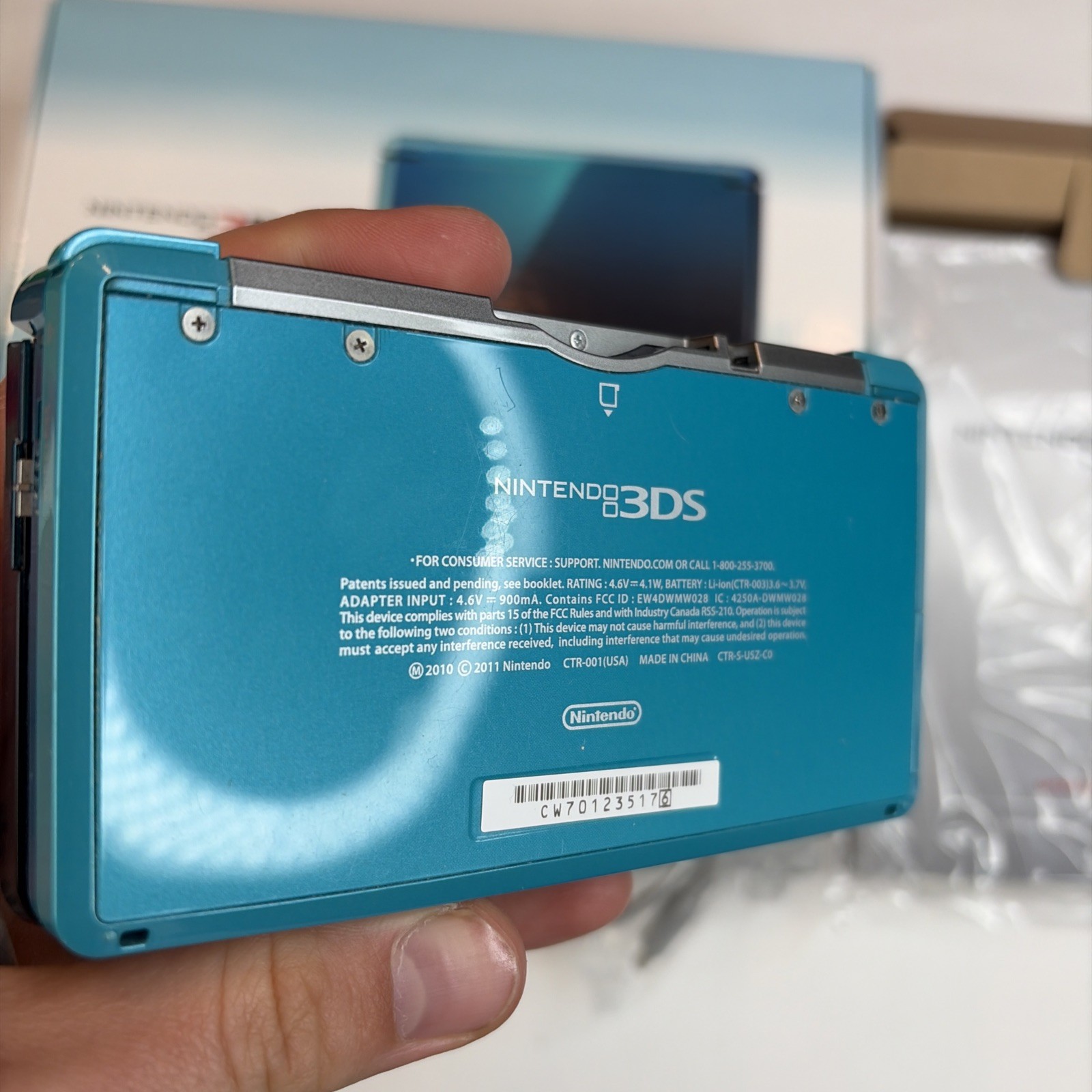 Nintendo 3DS Handheld System (CIB) – Aqua Blue US Model Complete In Box CIB