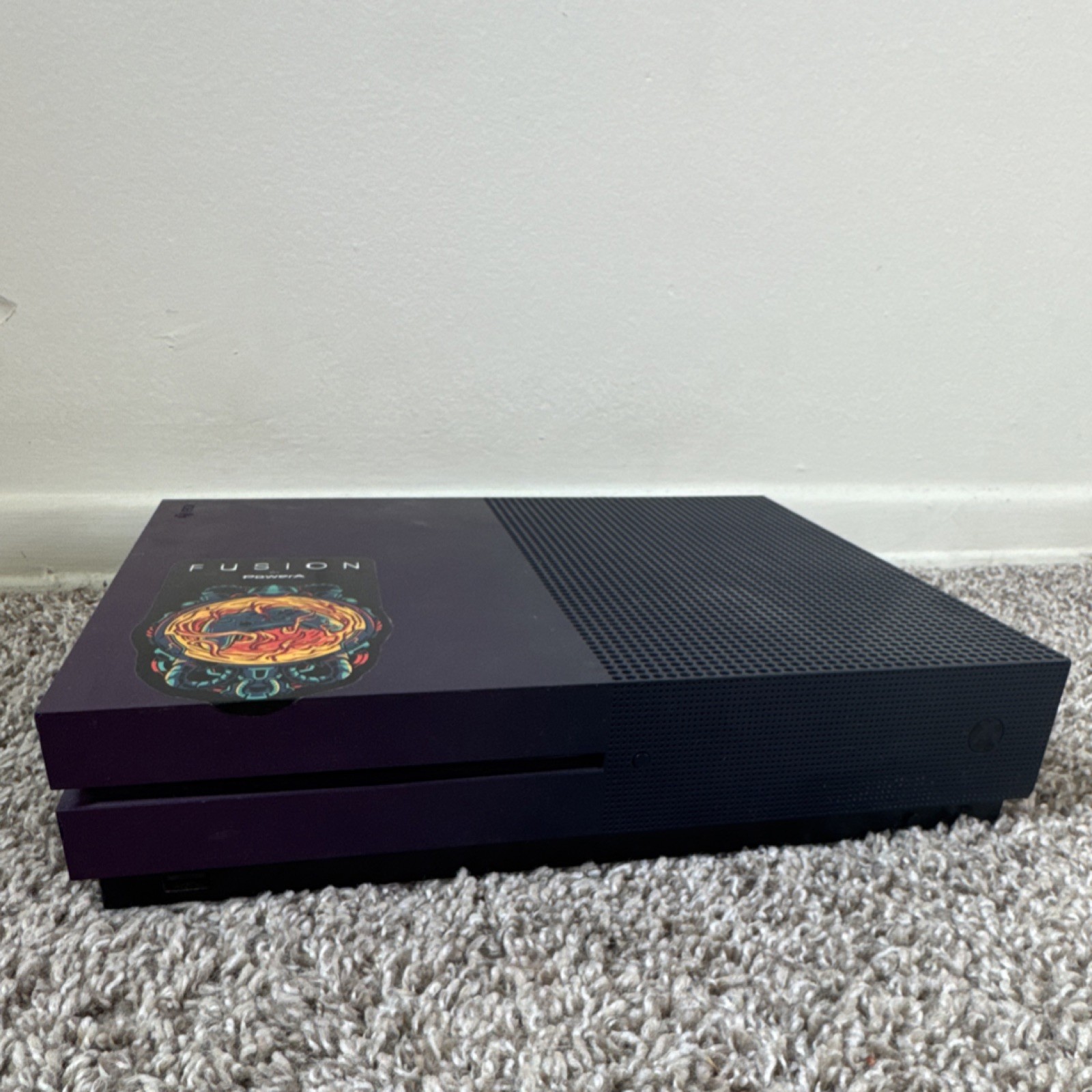 Microsoft Xbox One S Purple Black Fusion PowerA Custom Home Console