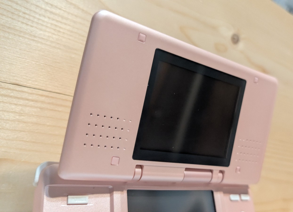 Nintendo DS NTR/Fat/Original Pink Reshelled W/USB Cable New Battery & USB-C