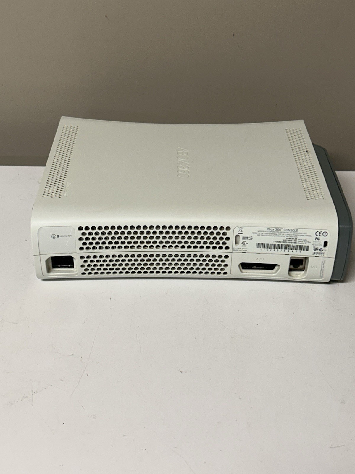 Untested Xbox 360 White Console, Microsoft For Parts Only