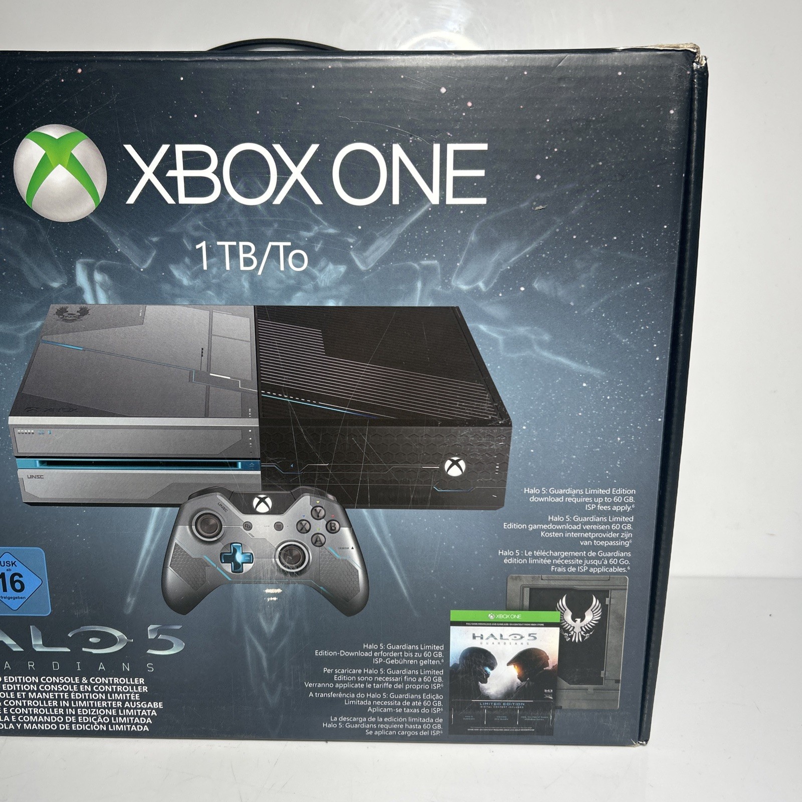 Limited Edition XBOX ONE Halo 5 Guardians Console & Controller Boxed Tested