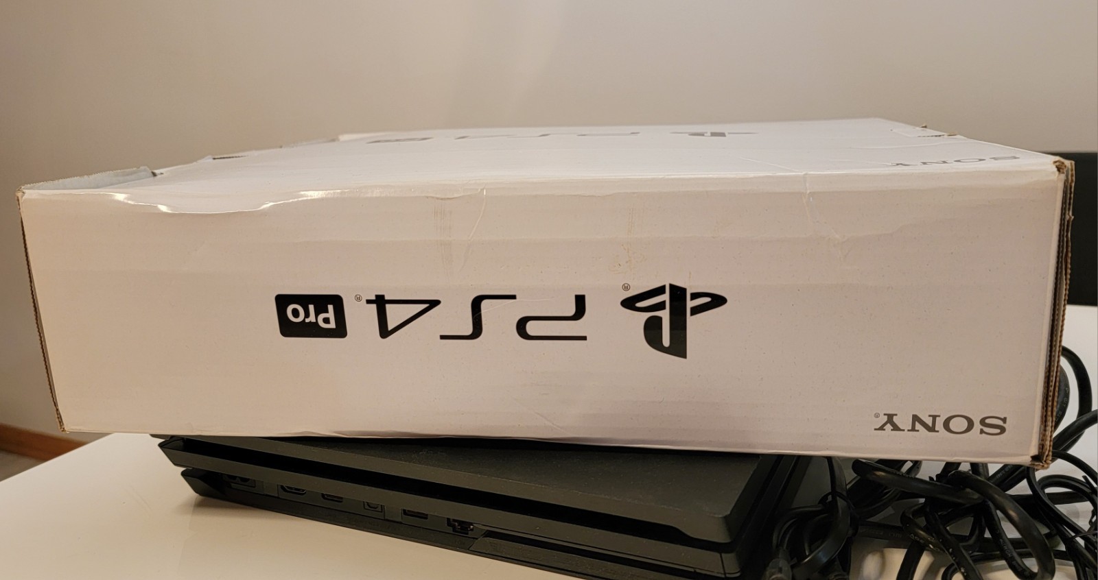 Sony PlayStation 4 PRO PS4 1 TB Console with box , Wireless Controller, +Cords
