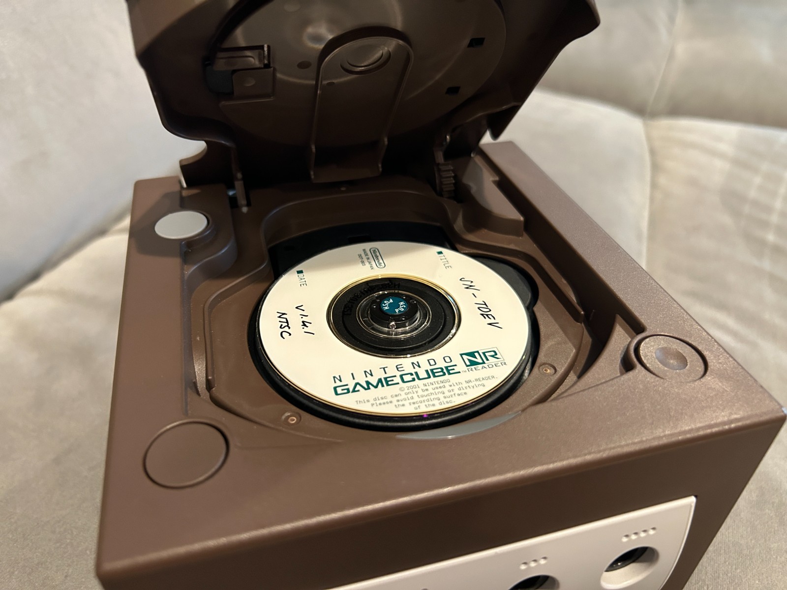 Brown Nintendo GameCube TDV TDEV DOT-006 NR Reader Development System Dev Kit