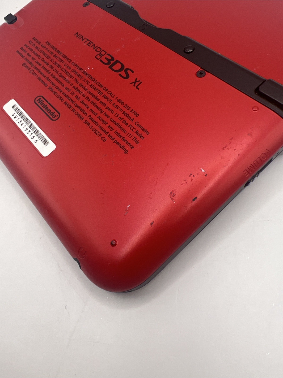 Nintendo 3DS XL Black and Red with Charger Tested Working SEE DESCRIPTION